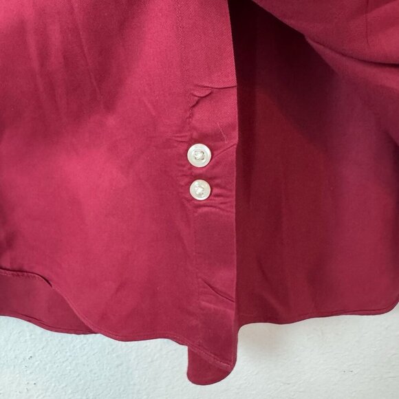 Donald J Trump Signature Collection Men's 16 Dress Shirt Red White Collar & Cuff - Picture 6 of 8